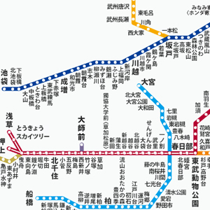 東武線路線図