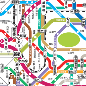 東京都営地下鉄路線図