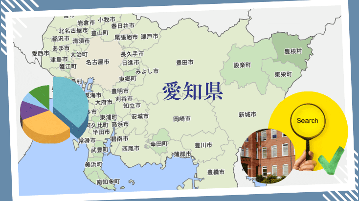 愛知県の専門学校の入学者データと高校卒業者の主要進路
