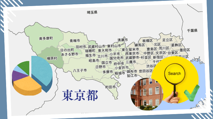 東京都の専門学校の入学者データと高校卒業者の主要進路