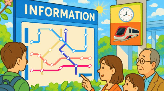 東京都 – 路線図で通学時間の目安確認を