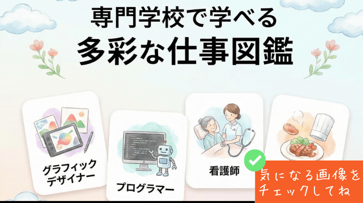 専門学校で学べる多彩な仕事図鑑
