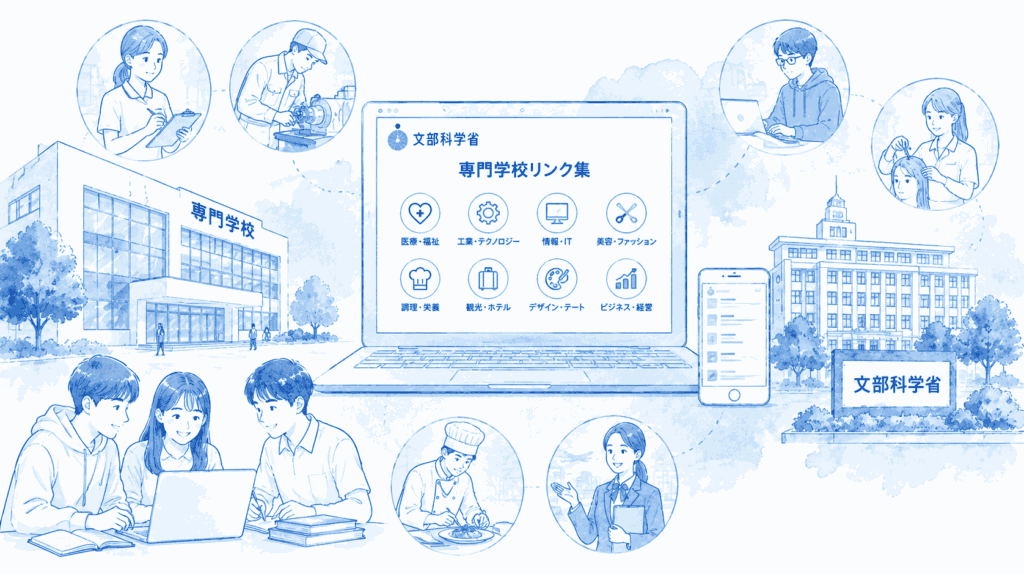 専門学校リンク集トップのイメージ